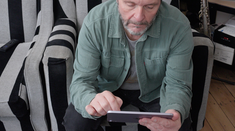 iPad mini in use