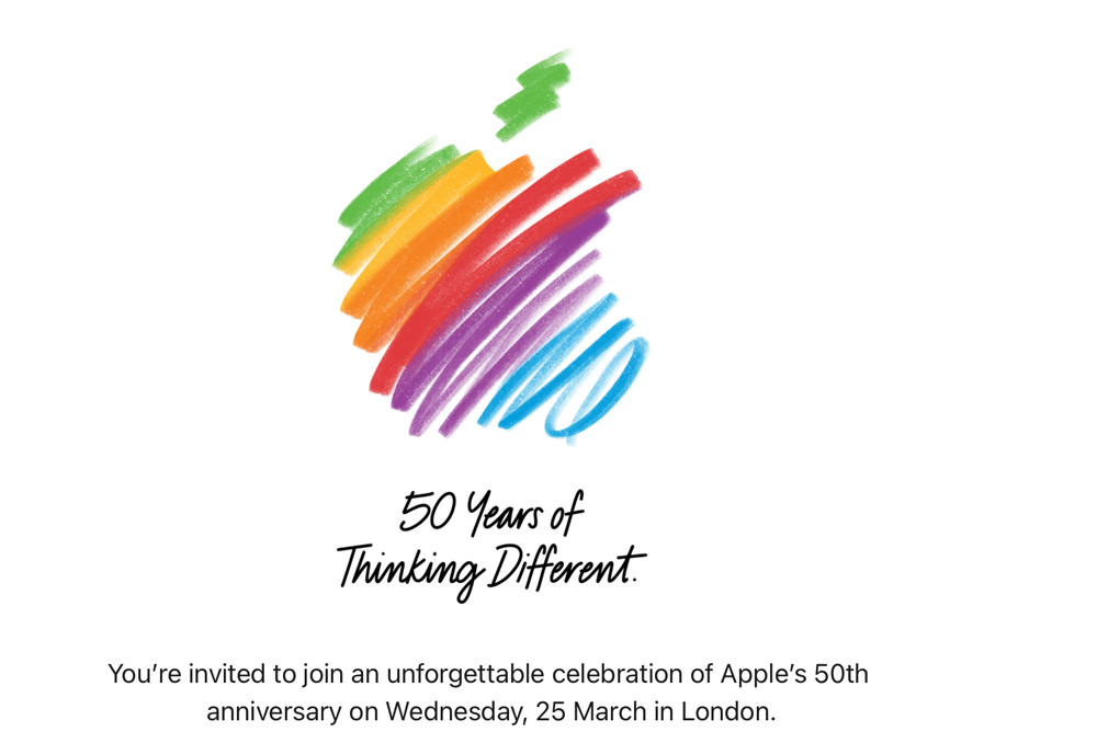 Apple and their 50th birthday celebration 